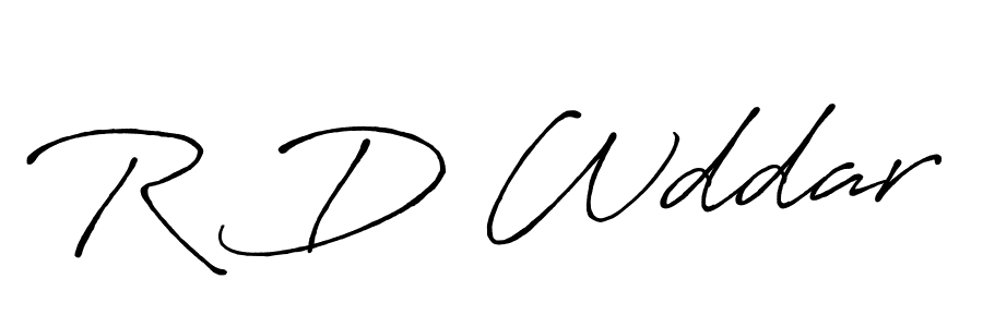 Also You can easily find your signature by using the search form. We will create R D Wddar name handwritten signature images for you free of cost using Antro_Vectra_Bolder sign style. R D Wddar signature style 7 images and pictures png