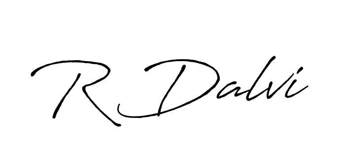 Design your own signature with our free online signature maker. With this signature software, you can create a handwritten (Antro_Vectra_Bolder) signature for name R Dalvi. R Dalvi signature style 7 images and pictures png