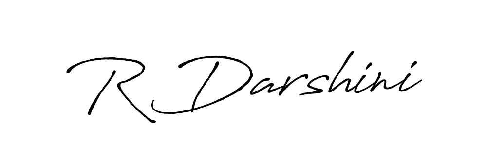 R Darshini stylish signature style. Best Handwritten Sign (Antro_Vectra_Bolder) for my name. Handwritten Signature Collection Ideas for my name R Darshini. R Darshini signature style 7 images and pictures png