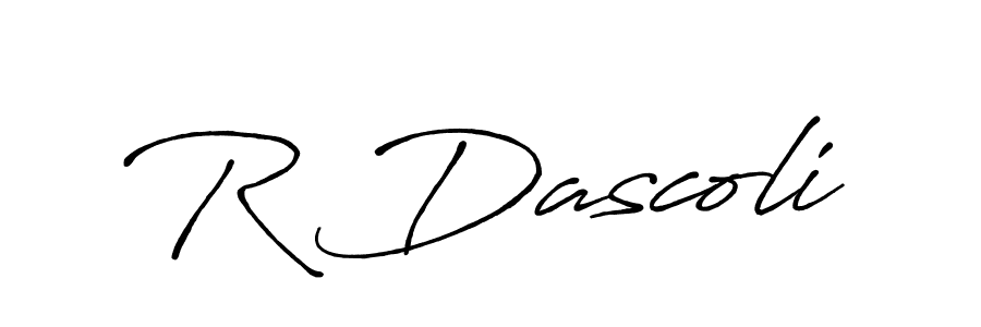 Similarly Antro_Vectra_Bolder is the best handwritten signature design. Signature creator online .You can use it as an online autograph creator for name R Dascoli. R Dascoli signature style 7 images and pictures png