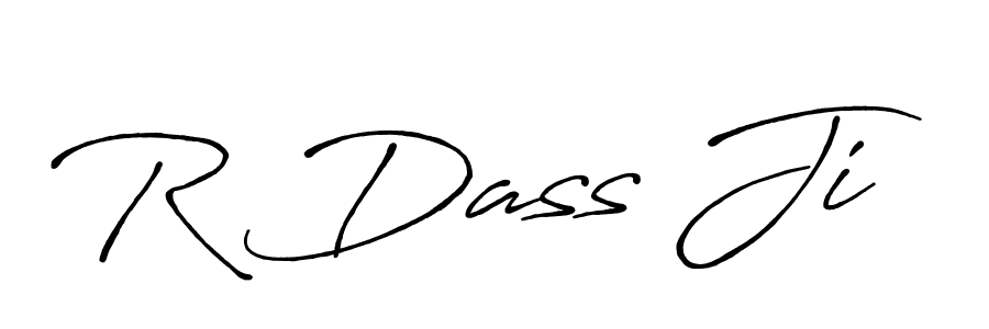 Also You can easily find your signature by using the search form. We will create R Dass Ji name handwritten signature images for you free of cost using Antro_Vectra_Bolder sign style. R Dass Ji signature style 7 images and pictures png