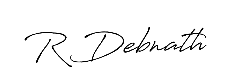 R Debnath stylish signature style. Best Handwritten Sign (Antro_Vectra_Bolder) for my name. Handwritten Signature Collection Ideas for my name R Debnath. R Debnath signature style 7 images and pictures png