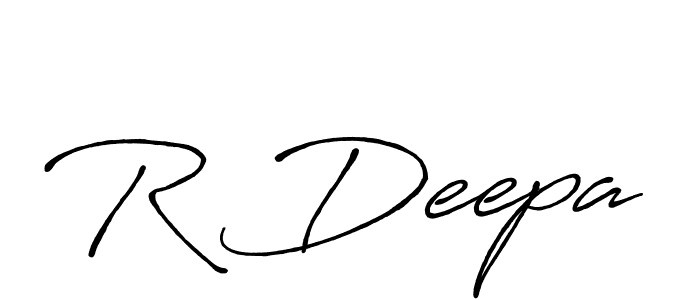 R Deepa stylish signature style. Best Handwritten Sign (Antro_Vectra_Bolder) for my name. Handwritten Signature Collection Ideas for my name R Deepa. R Deepa signature style 7 images and pictures png