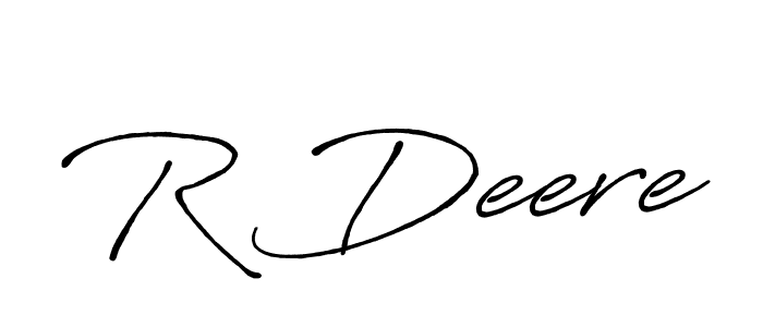Also You can easily find your signature by using the search form. We will create R Deere name handwritten signature images for you free of cost using Antro_Vectra_Bolder sign style. R Deere signature style 7 images and pictures png