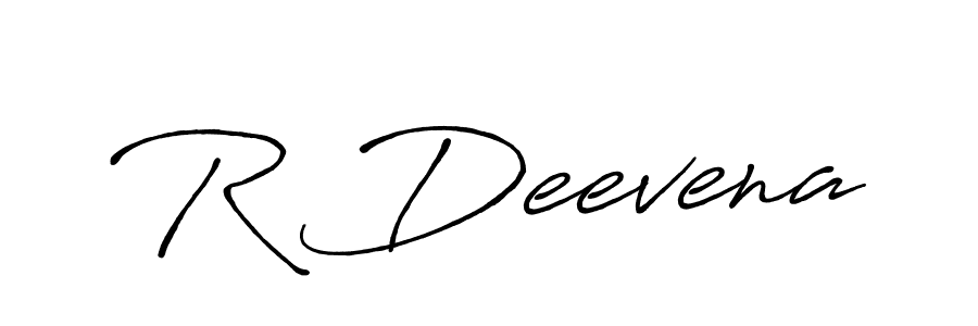 Similarly Antro_Vectra_Bolder is the best handwritten signature design. Signature creator online .You can use it as an online autograph creator for name R Deevena. R Deevena signature style 7 images and pictures png