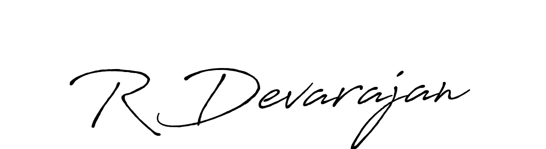 Design your own signature with our free online signature maker. With this signature software, you can create a handwritten (Antro_Vectra_Bolder) signature for name R Devarajan. R Devarajan signature style 7 images and pictures png