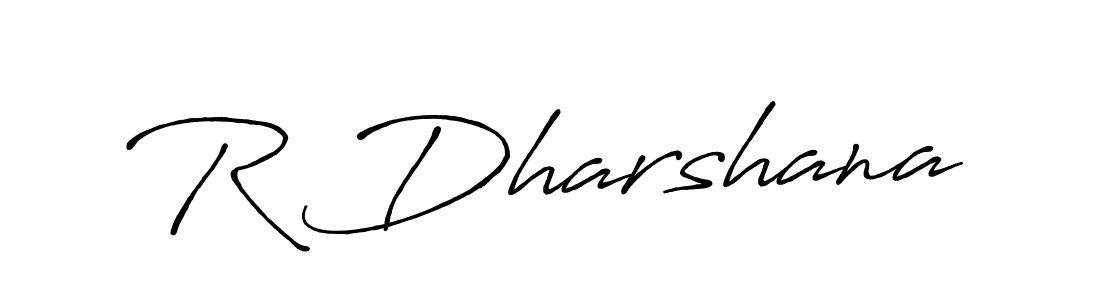 Also we have R Dharshana name is the best signature style. Create professional handwritten signature collection using Antro_Vectra_Bolder autograph style. R Dharshana signature style 7 images and pictures png