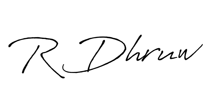 Similarly Antro_Vectra_Bolder is the best handwritten signature design. Signature creator online .You can use it as an online autograph creator for name R Dhruw. R Dhruw signature style 7 images and pictures png