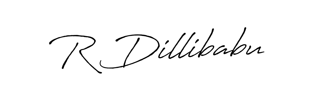 You can use this online signature creator to create a handwritten signature for the name R Dillibabu. This is the best online autograph maker. R Dillibabu signature style 7 images and pictures png