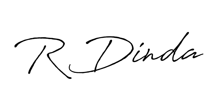 Create a beautiful signature design for name R Dinda. With this signature (Antro_Vectra_Bolder) fonts, you can make a handwritten signature for free. R Dinda signature style 7 images and pictures png