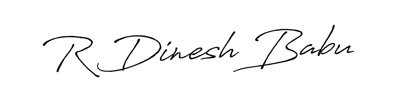 Also You can easily find your signature by using the search form. We will create R Dinesh Babu name handwritten signature images for you free of cost using Antro_Vectra_Bolder sign style. R Dinesh Babu signature style 7 images and pictures png