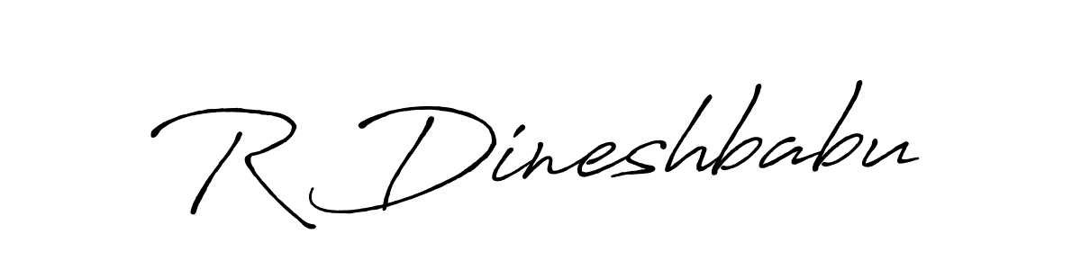 Also we have R Dineshbabu name is the best signature style. Create professional handwritten signature collection using Antro_Vectra_Bolder autograph style. R Dineshbabu signature style 7 images and pictures png