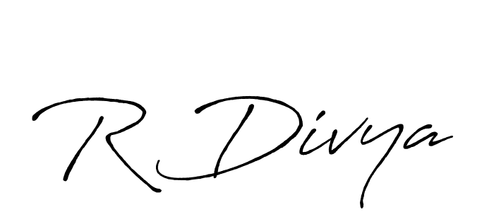 Make a beautiful signature design for name R Divya. Use this online signature maker to create a handwritten signature for free. R Divya signature style 7 images and pictures png