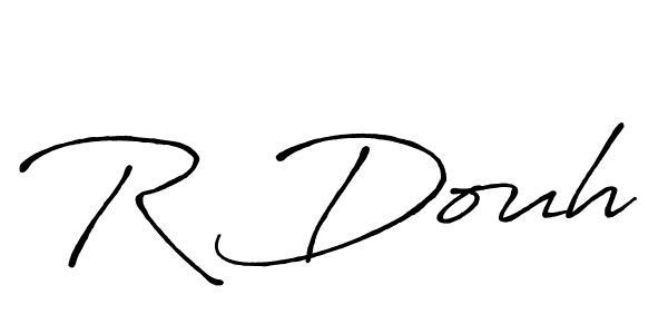 if you are searching for the best signature style for your name R Douh. so please give up your signature search. here we have designed multiple signature styles  using Antro_Vectra_Bolder. R Douh signature style 7 images and pictures png