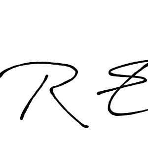 This is the best signature style for the R E name. Also you like these signature font (Antro_Vectra_Bolder). Mix name signature. R E signature style 7 images and pictures png