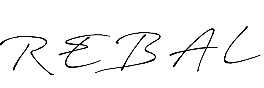 Use a signature maker to create a handwritten signature online. With this signature software, you can design (Antro_Vectra_Bolder) your own signature for name R E B A L. R E B A L signature style 7 images and pictures png