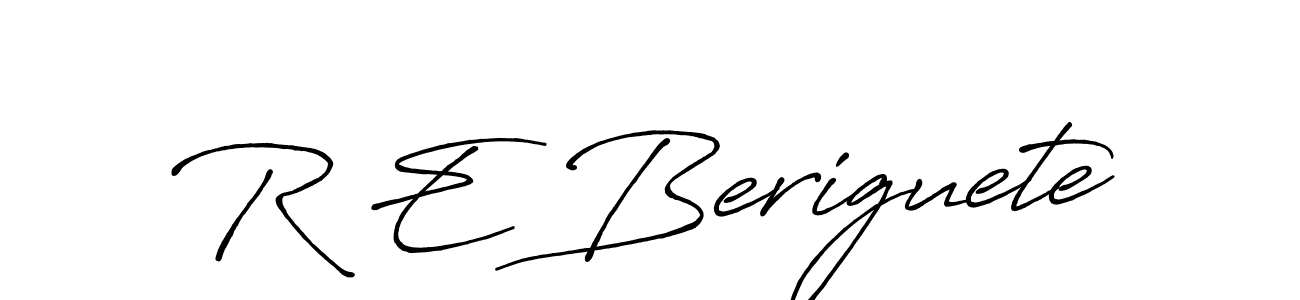 This is the best signature style for the R E Beriguete name. Also you like these signature font (Antro_Vectra_Bolder). Mix name signature. R E Beriguete signature style 7 images and pictures png