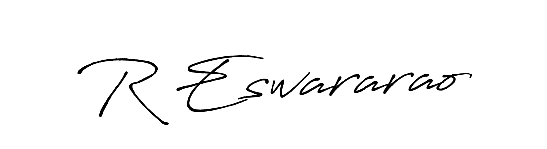 How to Draw R Eswararao signature style? Antro_Vectra_Bolder is a latest design signature styles for name R Eswararao. R Eswararao signature style 7 images and pictures png