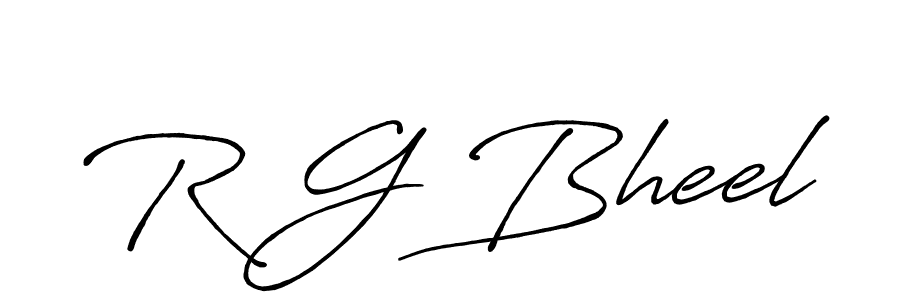 Similarly Antro_Vectra_Bolder is the best handwritten signature design. Signature creator online .You can use it as an online autograph creator for name R G Bheel. R G Bheel signature style 7 images and pictures png