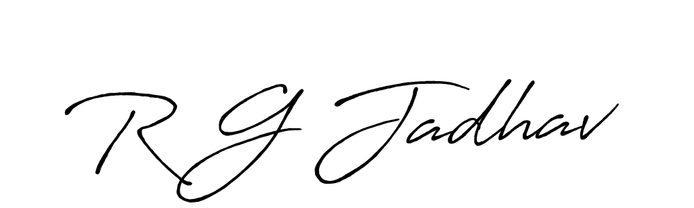 Make a beautiful signature design for name R G Jadhav. Use this online signature maker to create a handwritten signature for free. R G Jadhav signature style 7 images and pictures png