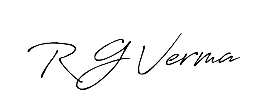 R G Verma stylish signature style. Best Handwritten Sign (Antro_Vectra_Bolder) for my name. Handwritten Signature Collection Ideas for my name R G Verma. R G Verma signature style 7 images and pictures png