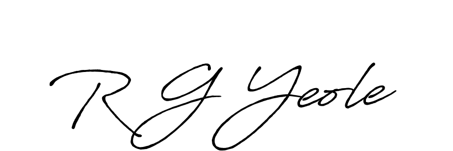 Make a beautiful signature design for name R G Yeole. Use this online signature maker to create a handwritten signature for free. R G Yeole signature style 7 images and pictures png