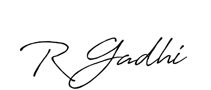 Also You can easily find your signature by using the search form. We will create R Gadhi name handwritten signature images for you free of cost using Antro_Vectra_Bolder sign style. R Gadhi signature style 7 images and pictures png