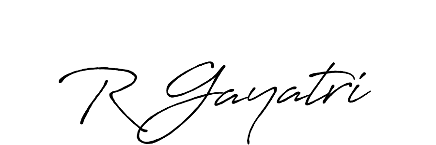 You should practise on your own different ways (Antro_Vectra_Bolder) to write your name (R Gayatri) in signature. don't let someone else do it for you. R Gayatri signature style 7 images and pictures png