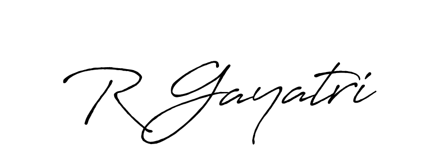 You should practise on your own different ways (Antro_Vectra_Bolder) to write your name (R Gayatri) in signature. don't let someone else do it for you. R Gayatri signature style 7 images and pictures png