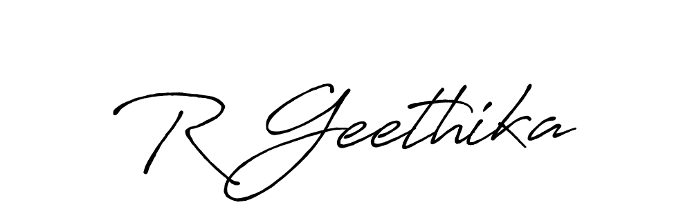 It looks lik you need a new signature style for name R Geethika. Design unique handwritten (Antro_Vectra_Bolder) signature with our free signature maker in just a few clicks. R Geethika signature style 7 images and pictures png