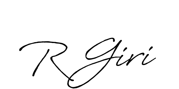 How to make R Giri signature? Antro_Vectra_Bolder is a professional autograph style. Create handwritten signature for R Giri name. R Giri signature style 7 images and pictures png