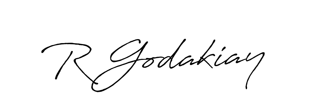 Create a beautiful signature design for name R Godakiay. With this signature (Antro_Vectra_Bolder) fonts, you can make a handwritten signature for free. R Godakiay signature style 7 images and pictures png