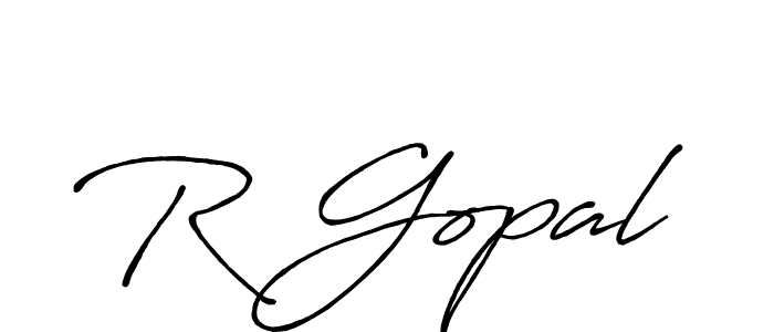 The best way (Antro_Vectra_Bolder) to make a short signature is to pick only two or three words in your name. The name R Gopal include a total of six letters. For converting this name. R Gopal signature style 7 images and pictures png