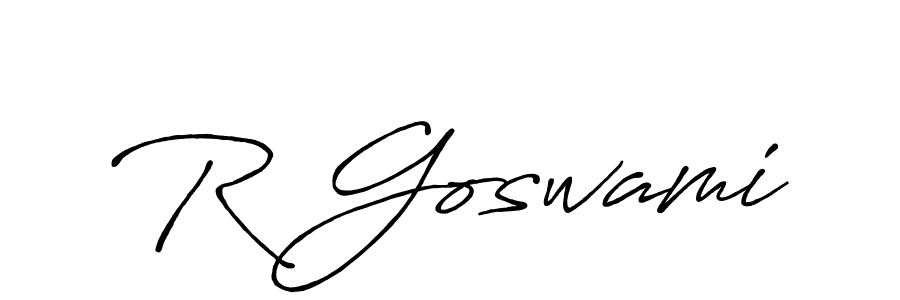 Design your own signature with our free online signature maker. With this signature software, you can create a handwritten (Antro_Vectra_Bolder) signature for name R Goswami. R Goswami signature style 7 images and pictures png