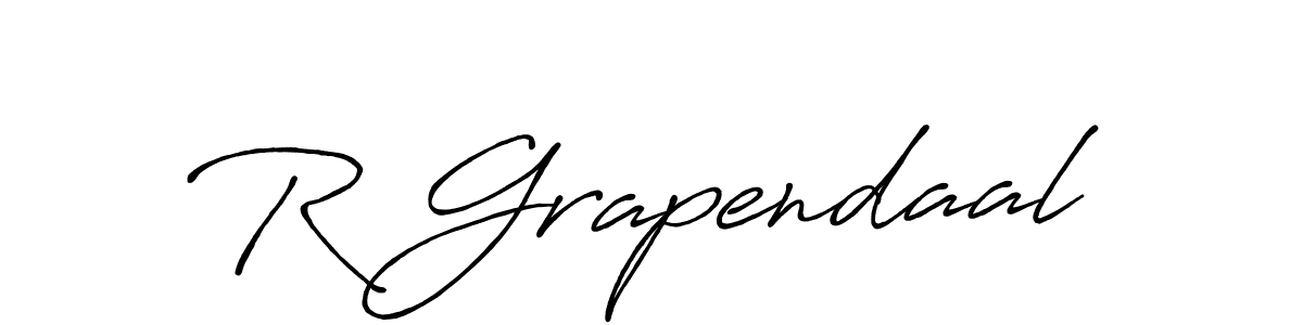 Create a beautiful signature design for name R Grapendaal. With this signature (Antro_Vectra_Bolder) fonts, you can make a handwritten signature for free. R Grapendaal signature style 7 images and pictures png