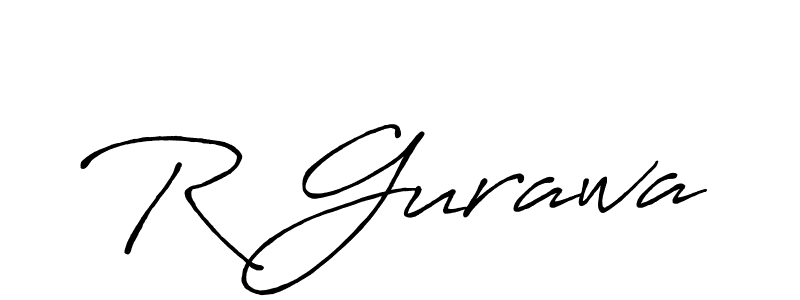 R Gurawa stylish signature style. Best Handwritten Sign (Antro_Vectra_Bolder) for my name. Handwritten Signature Collection Ideas for my name R Gurawa. R Gurawa signature style 7 images and pictures png