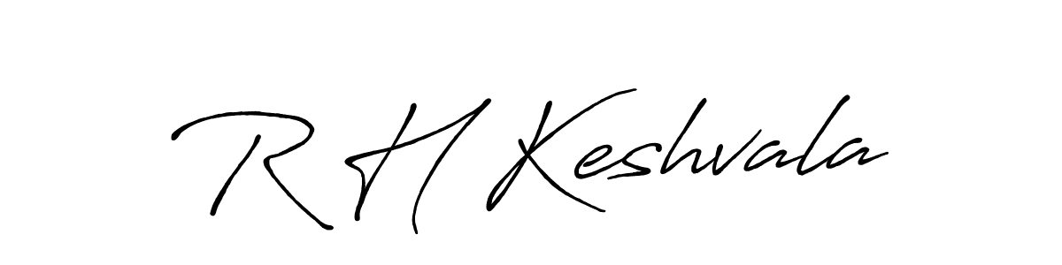 Also You can easily find your signature by using the search form. We will create R H Keshvala name handwritten signature images for you free of cost using Antro_Vectra_Bolder sign style. R H Keshvala signature style 7 images and pictures png