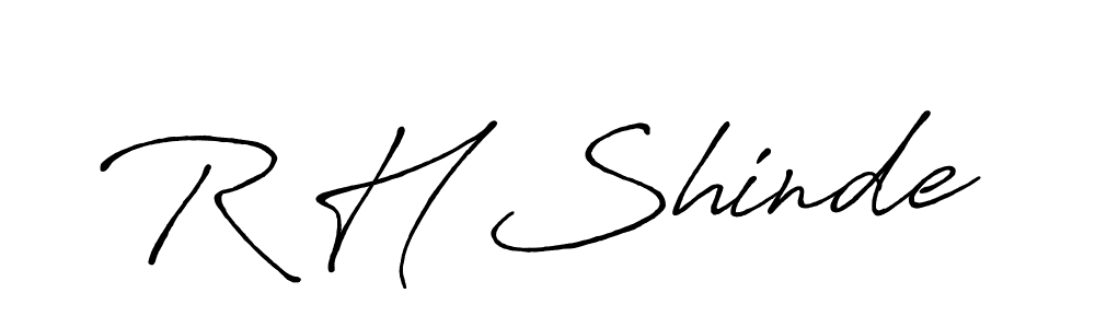 Also we have R H Shinde name is the best signature style. Create professional handwritten signature collection using Antro_Vectra_Bolder autograph style. R H Shinde signature style 7 images and pictures png