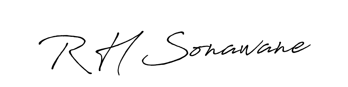 Antro_Vectra_Bolder is a professional signature style that is perfect for those who want to add a touch of class to their signature. It is also a great choice for those who want to make their signature more unique. Get R H Sonawane name to fancy signature for free. R H Sonawane signature style 7 images and pictures png