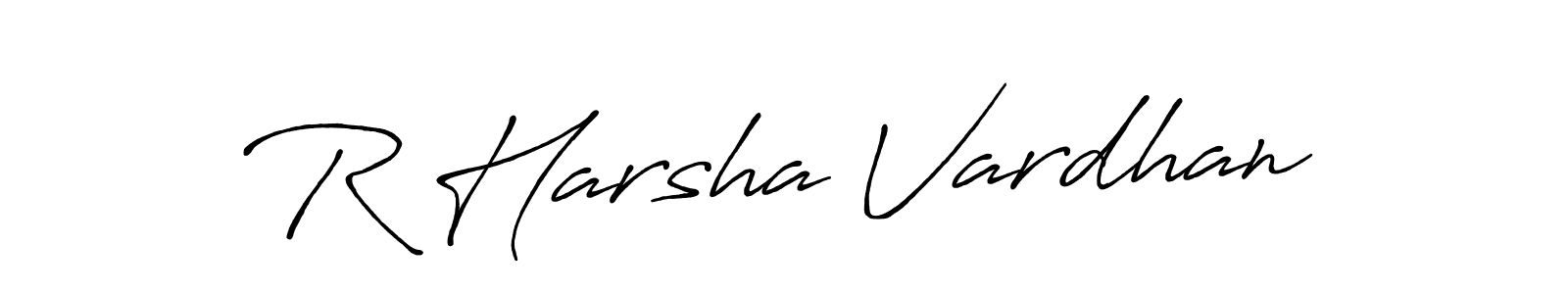 The best way (Antro_Vectra_Bolder) to make a short signature is to pick only two or three words in your name. The name R Harsha Vardhan include a total of six letters. For converting this name. R Harsha Vardhan signature style 7 images and pictures png