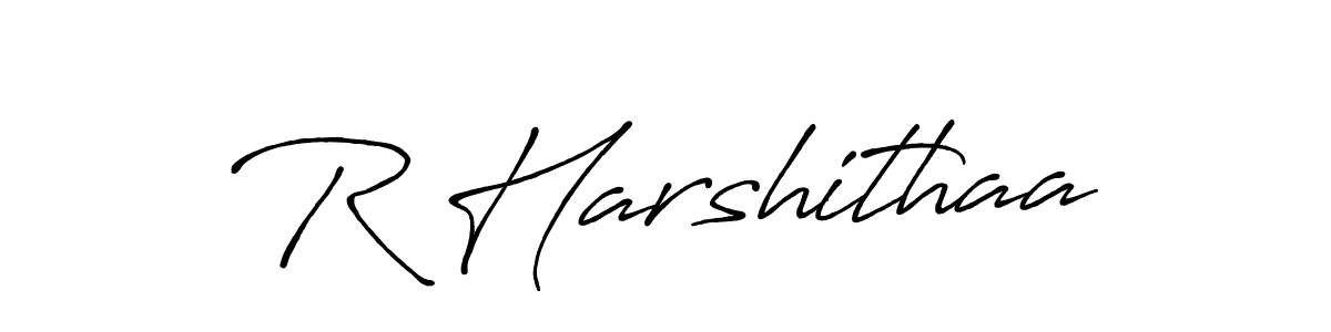 How to make R Harshithaa signature? Antro_Vectra_Bolder is a professional autograph style. Create handwritten signature for R Harshithaa name. R Harshithaa signature style 7 images and pictures png
