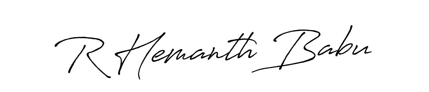 How to Draw R Hemanth Babu signature style? Antro_Vectra_Bolder is a latest design signature styles for name R Hemanth Babu. R Hemanth Babu signature style 7 images and pictures png