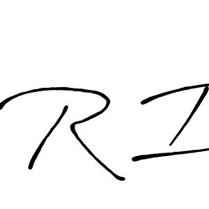 Use a signature maker to create a handwritten signature online. With this signature software, you can design (Antro_Vectra_Bolder) your own signature for name R I. R I signature style 7 images and pictures png