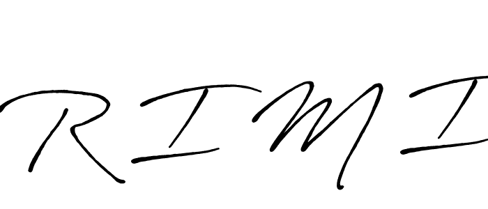 Best and Professional Signature Style for R I M I. Antro_Vectra_Bolder Best Signature Style Collection. R I M I signature style 7 images and pictures png