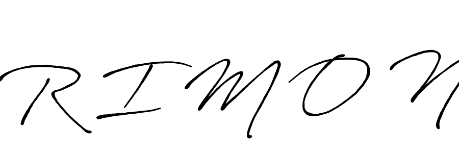 Also You can easily find your signature by using the search form. We will create R I M O N name handwritten signature images for you free of cost using Antro_Vectra_Bolder sign style. R I M O N signature style 7 images and pictures png