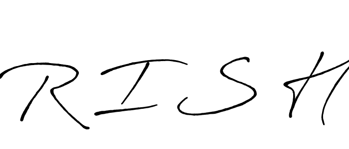 How to make R I S H signature? Antro_Vectra_Bolder is a professional autograph style. Create handwritten signature for R I S H name. R I S H signature style 7 images and pictures png