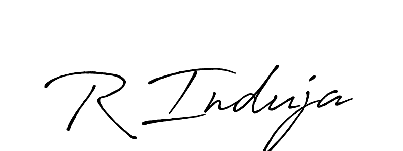 Also You can easily find your signature by using the search form. We will create R Induja name handwritten signature images for you free of cost using Antro_Vectra_Bolder sign style. R Induja signature style 7 images and pictures png