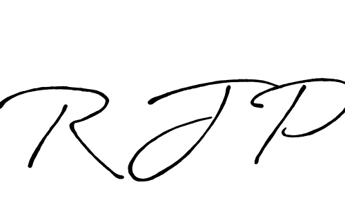 Design your own signature with our free online signature maker. With this signature software, you can create a handwritten (Antro_Vectra_Bolder) signature for name R J P. R J P signature style 7 images and pictures png