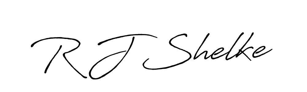 if you are searching for the best signature style for your name R J Shelke. so please give up your signature search. here we have designed multiple signature styles  using Antro_Vectra_Bolder. R J Shelke signature style 7 images and pictures png