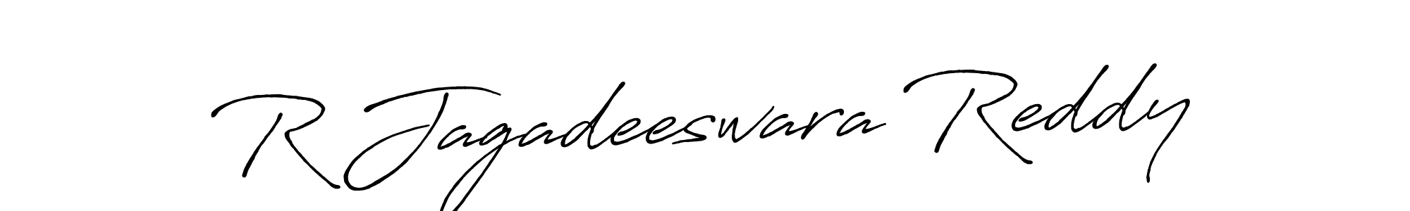 Antro_Vectra_Bolder is a professional signature style that is perfect for those who want to add a touch of class to their signature. It is also a great choice for those who want to make their signature more unique. Get R Jagadeeswara Reddy name to fancy signature for free. R Jagadeeswara Reddy signature style 7 images and pictures png